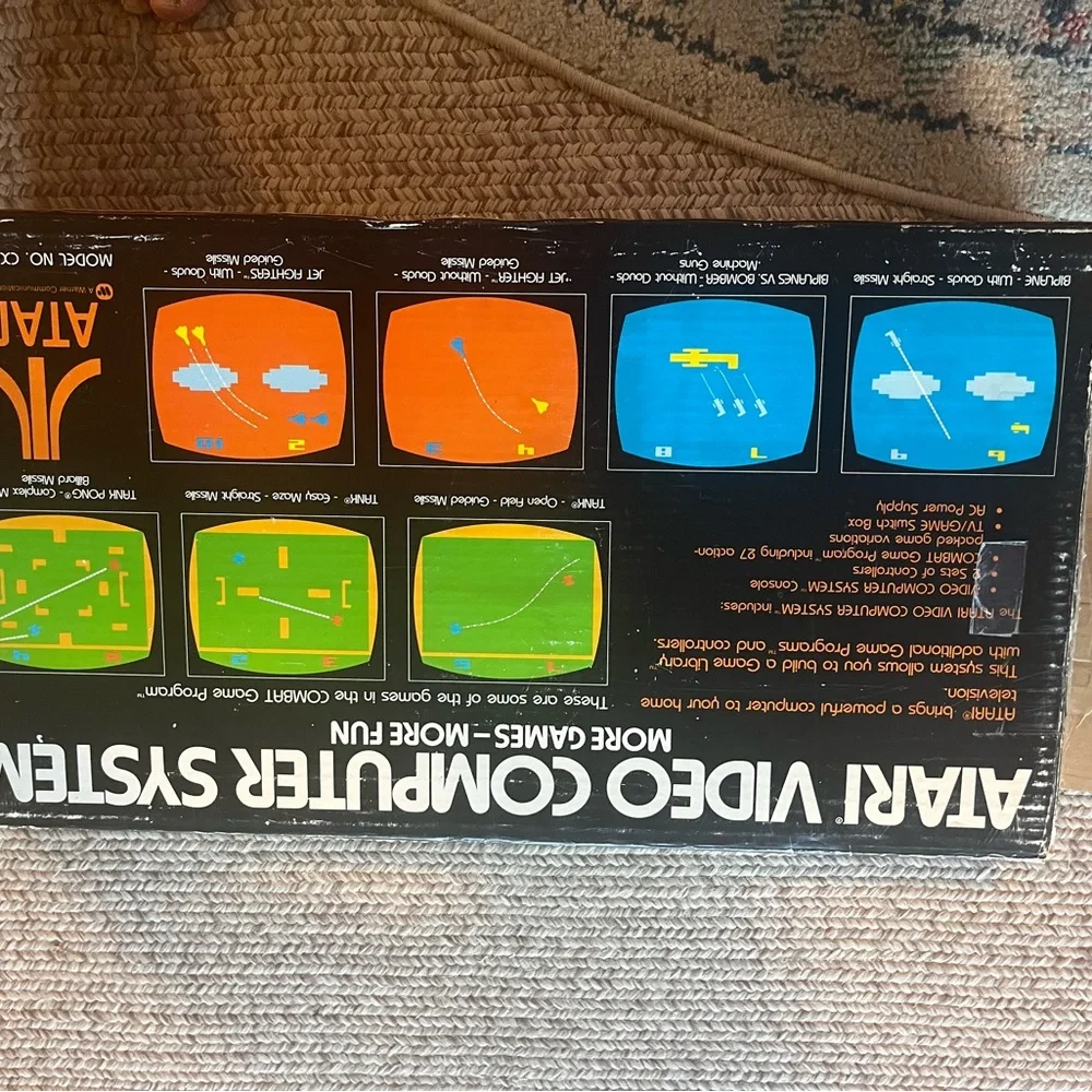 Atari cx-2600a console, games, manuals.